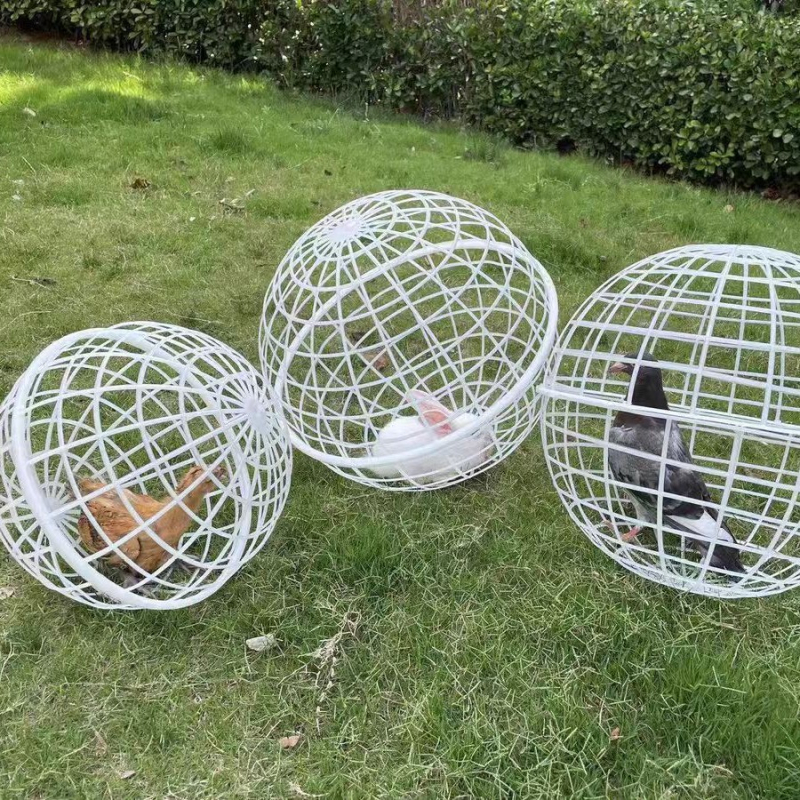 Lendav kanapuur, plastmassist sfääriline kanapuur, ümmargune küülikupuur, veerevad maalilised kohad, liikuv vabapidamisel kanapuur