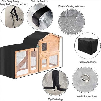 Piiriülene kuummüük õues kasutatavale lemmikloomale kolmnurkse küülikupuuri kahekihiline lemmikloomade kuur päikesekaitse tolmukate küülikupuuri kaitsekate