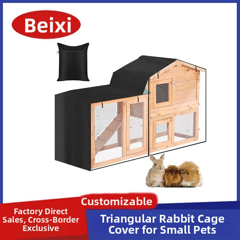 Piiriülene kuummüük õues kasutatavale lemmikloomale kolmnurkse küülikupuuri kahekihiline lemmikloomade kuur päikesekaitse tolmukate küülikupuuri kaitsekate