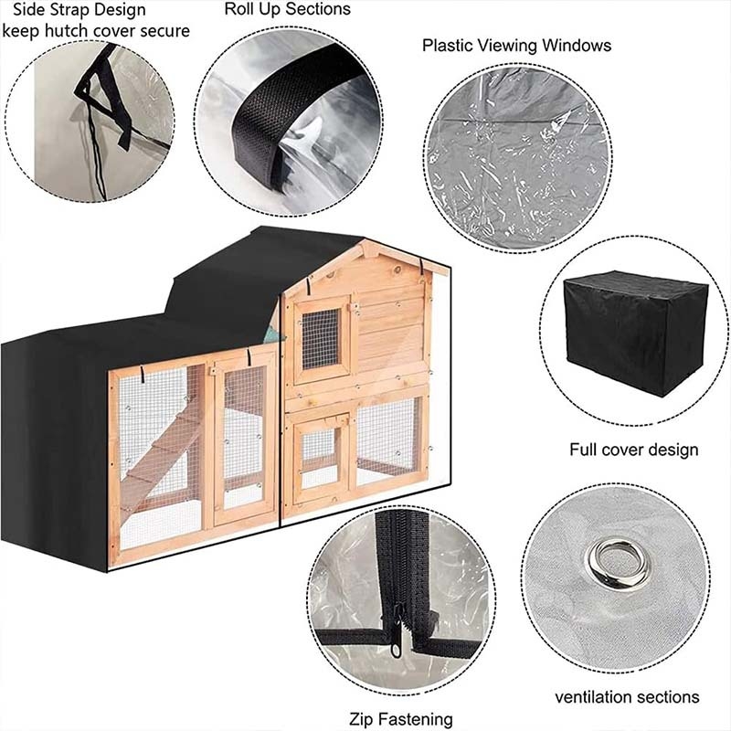 Piiriülene kuummüük õues kasutatavale lemmikloomale kolmnurkse küülikupuuri kahekihiline lemmikloomade kuur päikesekaitse tolmukate küülikupuuri kaitsekate
