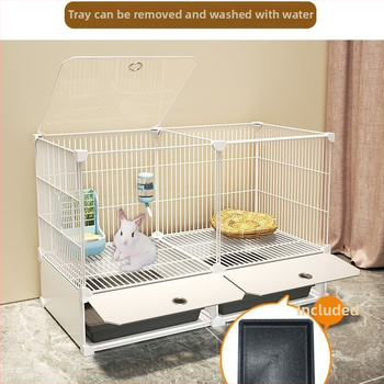 Küülikupuuri majapidamise suur siseruumides kasutatav küülikualus merisiga merisiga puur lemmiklooma küüliku pesa küülikupuur kahekihiline vanglavastane kaitse