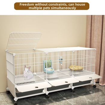 Küülikupuuri majapidamise suur siseruumides kasutatav küülikualus merisiga merisiga puur lemmiklooma küüliku pesa küülikupuur kahekihiline vanglavastane kaitse