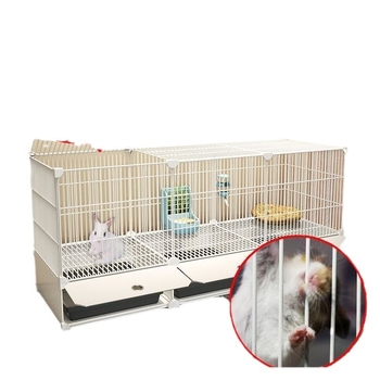 Küülikupuuri majapidamise suur siseruumides kasutatav küülikualus merisiga merisiga puur lemmiklooma küüliku pesa küülikupuur kahekihiline vanglavastane kaitse