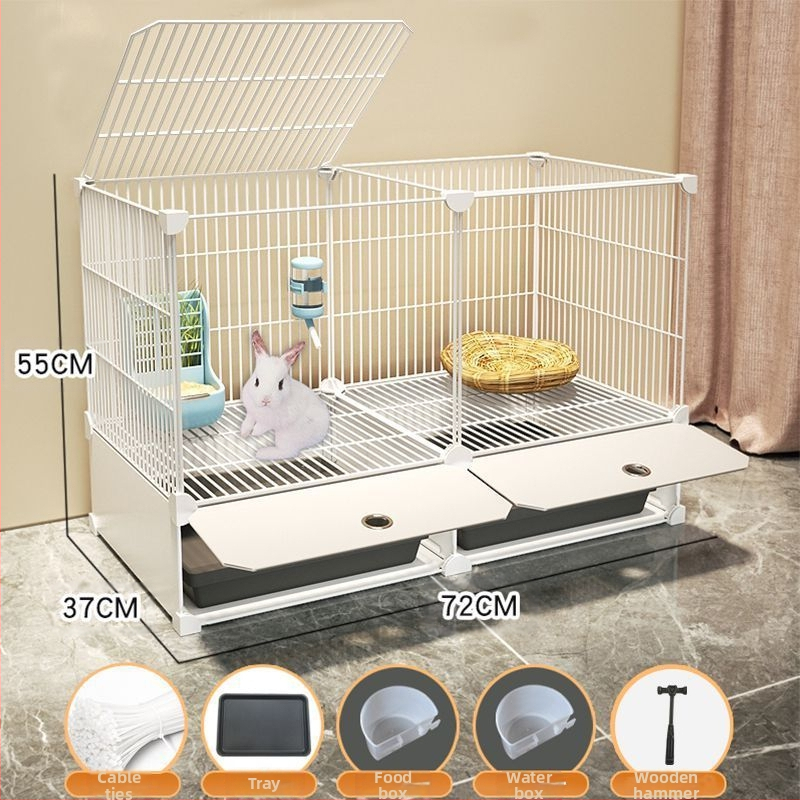 Küülikupuuri majapidamise suur siseruumides kasutatav küülikualus merisiga merisiga puur lemmiklooma küüliku pesa küülikupuur kahekihiline vanglavastane kaitse