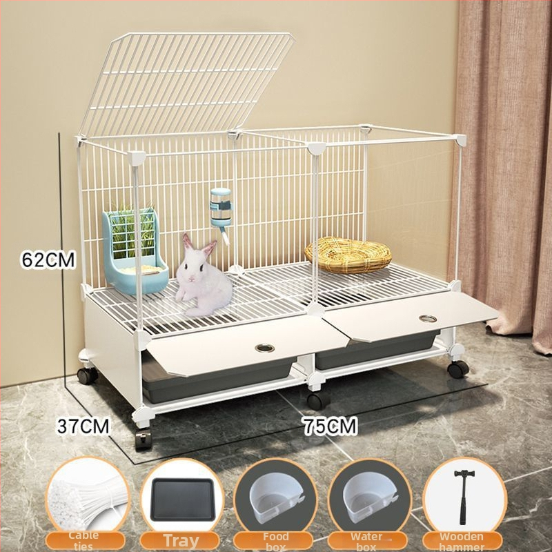 Küülikupuuri majapidamise suur siseruumides kasutatav küülikualus merisiga merisiga puur lemmiklooma küüliku pesa küülikupuur kahekihiline vanglavastane kaitse