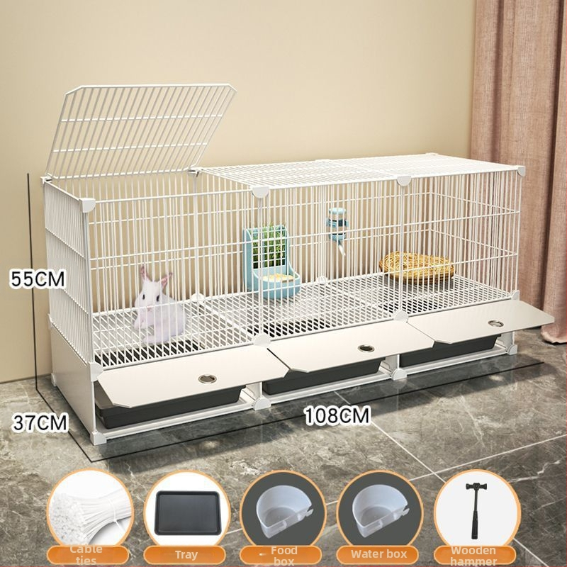 Küülikupuuri majapidamise suur siseruumides kasutatav küülikualus merisiga merisiga puur lemmiklooma küüliku pesa küülikupuur kahekihiline vanglavastane kaitse