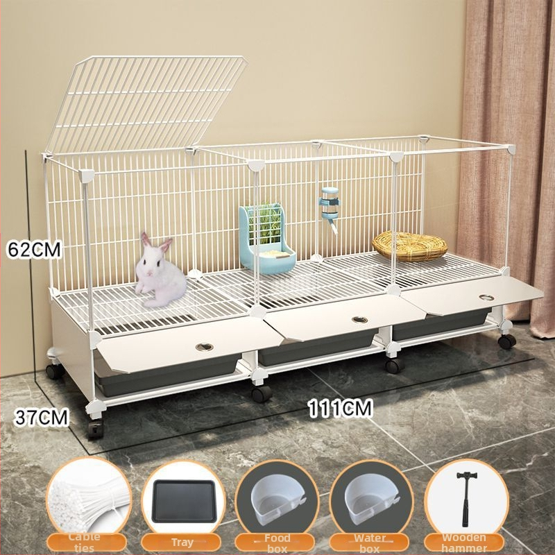 Küülikupuuri majapidamise suur siseruumides kasutatav küülikualus merisiga merisiga puur lemmiklooma küüliku pesa küülikupuur kahekihiline vanglavastane kaitse