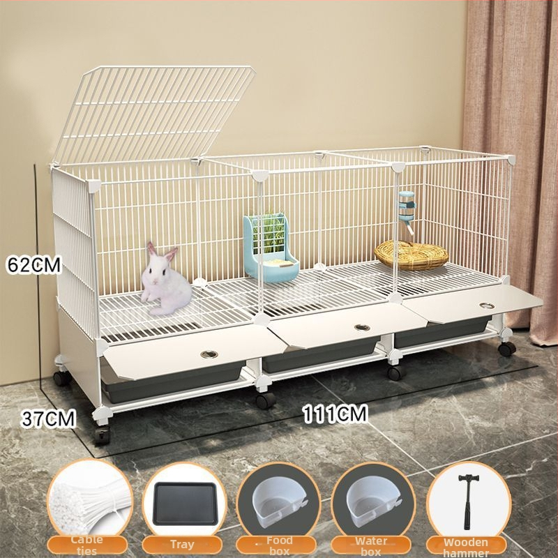 Küülikupuuri majapidamise suur siseruumides kasutatav küülikualus merisiga merisiga puur lemmiklooma küüliku pesa küülikupuur kahekihiline vanglavastane kaitse