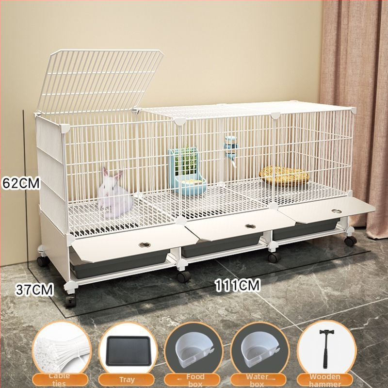 Küülikupuuri majapidamise suur siseruumides kasutatav küülikualus merisiga merisiga puur lemmiklooma küüliku pesa küülikupuur kahekihiline vanglavastane kaitse