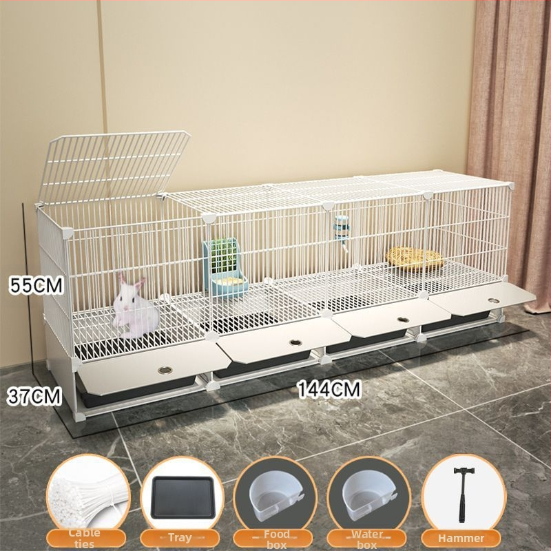 Küülikupuuri majapidamise suur siseruumides kasutatav küülikualus merisiga merisiga puur lemmiklooma küüliku pesa küülikupuur kahekihiline vanglavastane kaitse