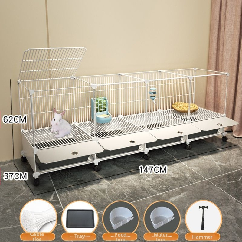 Küülikupuuri majapidamise suur siseruumides kasutatav küülikualus merisiga merisiga puur lemmiklooma küüliku pesa küülikupuur kahekihiline vanglavastane kaitse