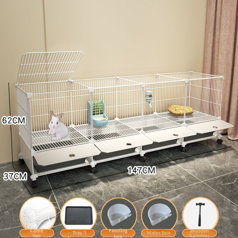 Küülikupuuri majapidamise suur siseruumides kasutatav küülikualus merisiga merisiga puur lemmiklooma küüliku pesa küülikupuur kahekihiline vanglavastane kaitse