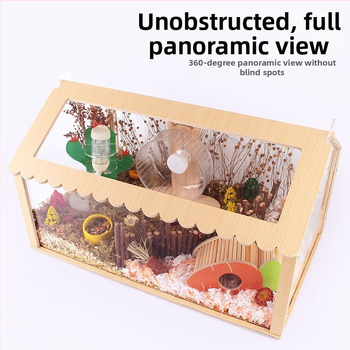 Клетка за хамстери за наблюдение на звезди, голяма вила, 60 кутии за хранене на златни мечки, доставени до вила Haukli Wo