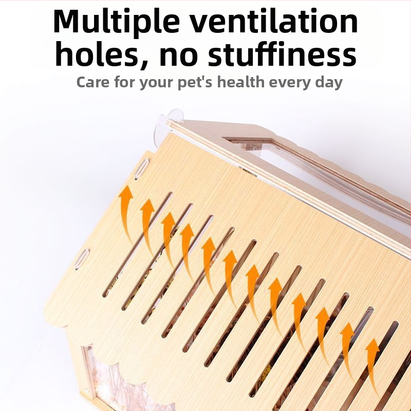 Клетка за хамстери за наблюдение на звезди, голяма вила, 60 кутии за хранене на златни мечки, доставени до вила Haukli Wo