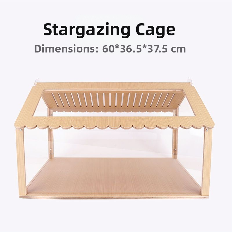 Клетка за хамстери за наблюдение на звезди, голяма вила, 60 кутии за хранене на златни мечки, доставени до вила Haukli Wo