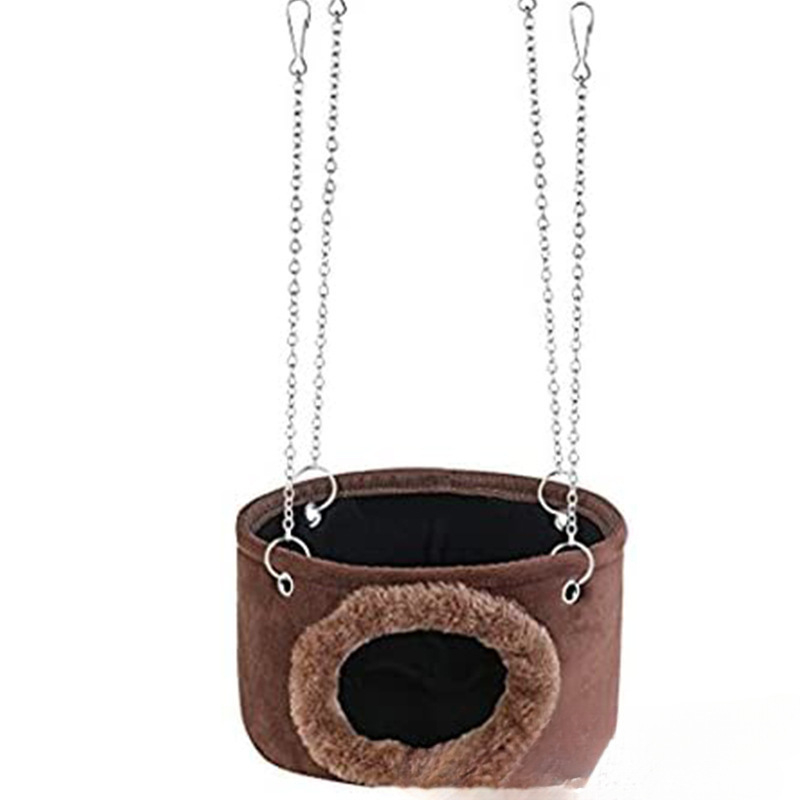 Хамак за малки домашни любимци, висяща кошница за хамстери, висящо гнездо за хамстери, хамак Тоторо, топло кашмирено гнездо Four Seasons