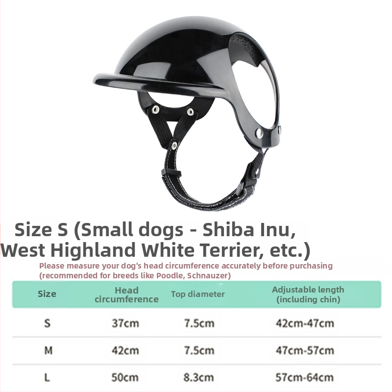 Нова каска за домашни любимци, пропускащи уши, куче, котка, кола, ветроустойчиви очила, мотоциклет, мотоциклет, голяма каска за кучета