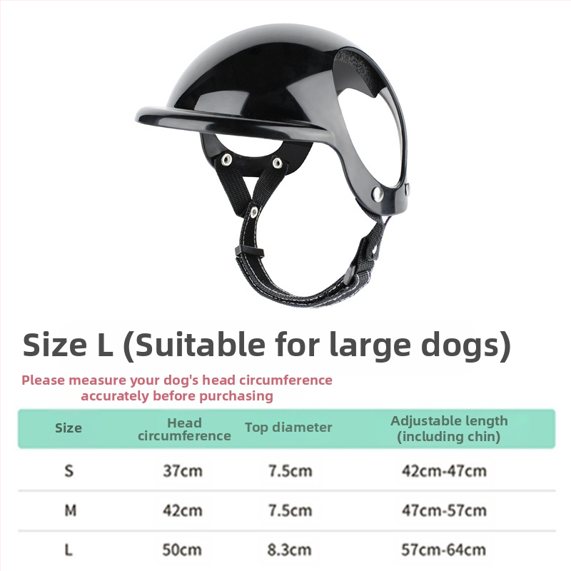 Нова каска за домашни любимци, пропускащи уши, куче, котка, кола, ветроустойчиви очила, мотоциклет, мотоциклет, голяма каска за кучета