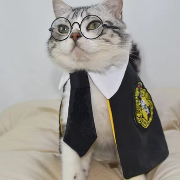 Интернет Celebre Котка Домашни любимци Куче Хари Потър Магическо наметало Колежанско наметало Малко кучешко наметало Хелоуин наметало
