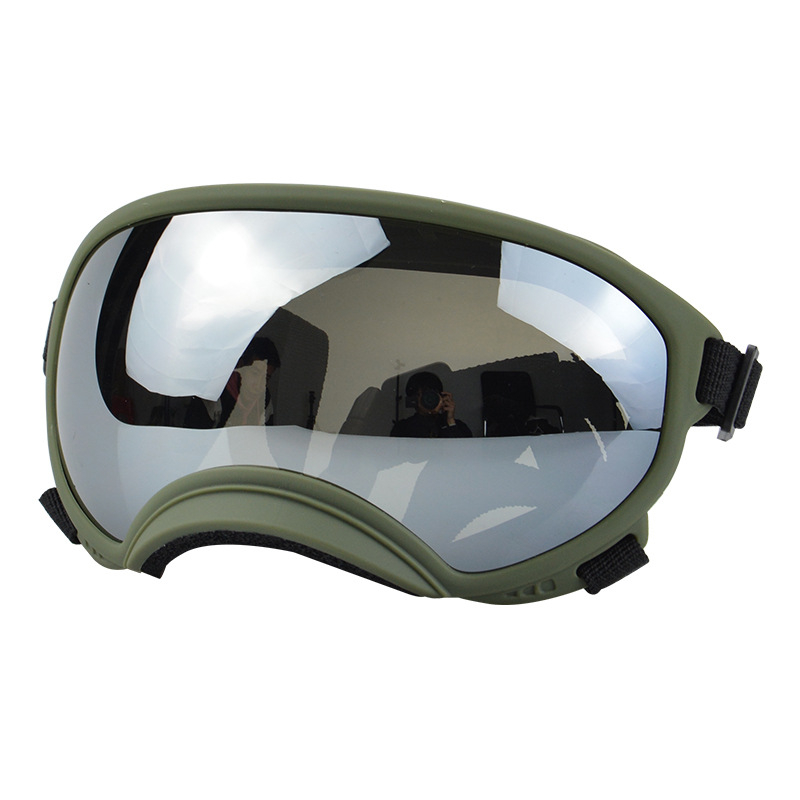 Új kisállat szemüveg színes napellenző UV-szűrős kutya napszemüveg nagy kutyáknak kültéri katonai kutya védőszemüveg