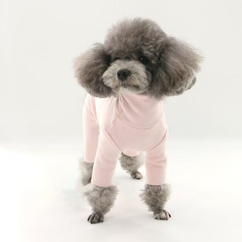 Ζεστό γιακά για σκύλους, Φθινόπωρο και Χειμώνας, Προστασία από τον αυχένα, Μακρύ μπλουζάκι με πλήρη τσάντα, Τσάντα για κατοικίδια, Ολόσωμη φόρμα με βελούδο και ψηλό γιακά για σκύλους, Φθινόπωρο και Χειμώνα