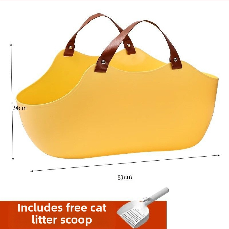 Prijenosni umivaonik za mačji WC, veliki umivaonik za mačji WC koji se montira na automobil, sklopivi prijenosni umivaonik za mačji WC s zaštitom od prskanja