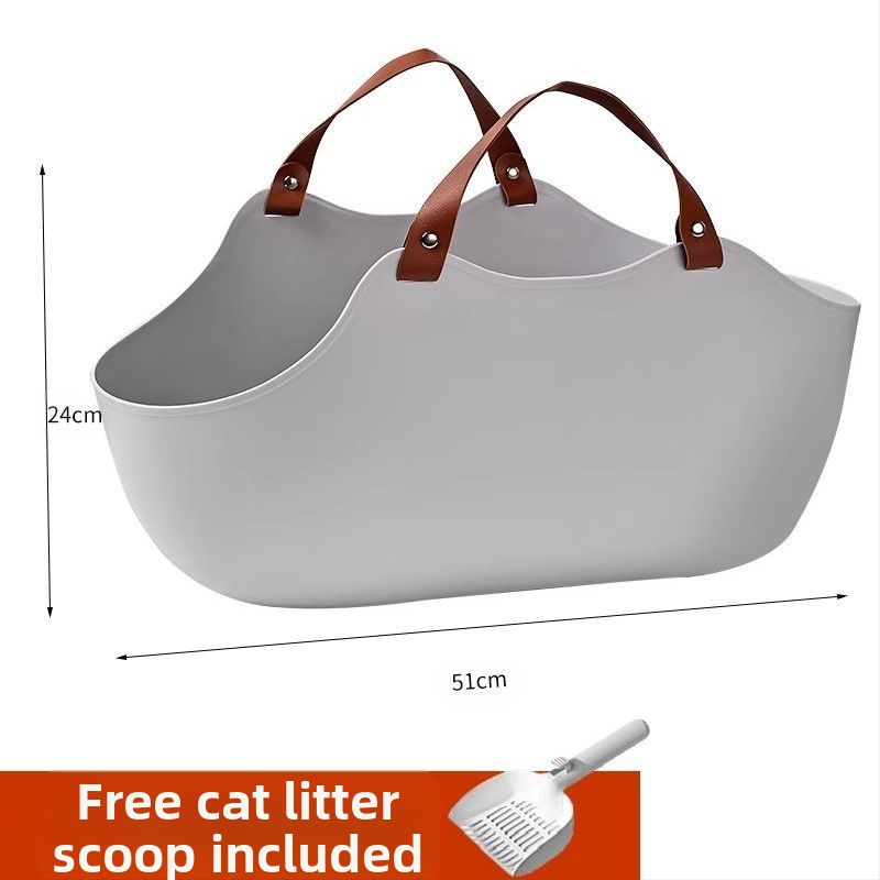 Prijenosni umivaonik za mačji WC, veliki umivaonik za mačji WC koji se montira na automobil, sklopivi prijenosni umivaonik za mačji WC s zaštitom od prskanja