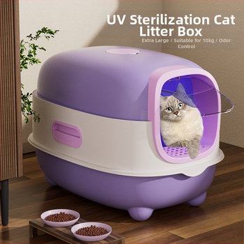 Kutija za mačji pijesak, prevelika, velika, mačji WC, ultraljubičasta sterilizacija, potpuno zatvorena, kutija za mačji pijesak, veleprodaja kutija za mačji pijesak