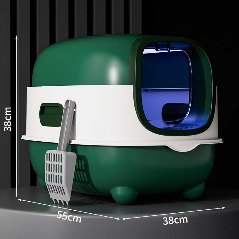 Kutija za mačji pijesak, prevelika, velika, mačji WC, ultraljubičasta sterilizacija, potpuno zatvorena, kutija za mačji pijesak, veleprodaja kutija za mačji pijesak