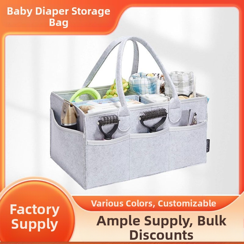 Чанта за пелени от филц, чанта за мама, чанта за бебешки пелени, чанта за съхранение на чанти от филц