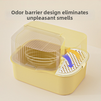 Εργοστασιακή άμεση λεκάνη άμμου για γάτες, υπερμεγέθης διάδρομος, αντιπυρετική, πλήρως κλειστή λεκάνη άμμου για γάτες, αποσμητικό, τουαλέτα για γάτες