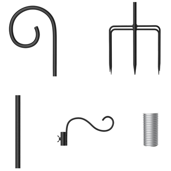 Karšto pardavimo piemens kablys geležinis amatų lauko nerūdijantis sodo žemės kuolas nuimamas nerūdijantis dizainas