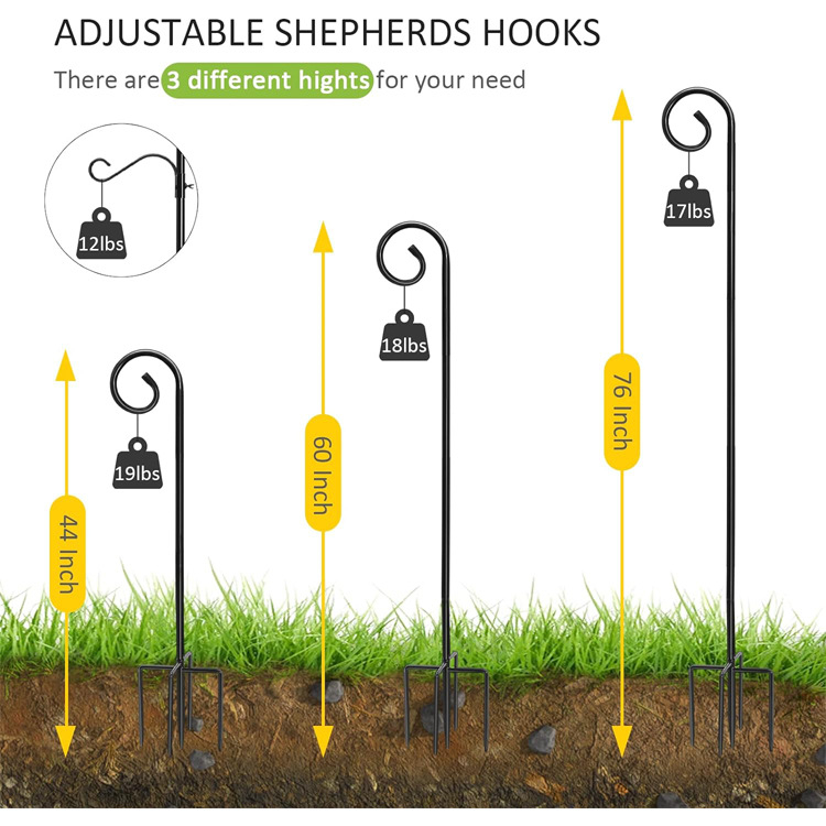 Karšto pardavimo piemens kablys geležinis amatų lauko nerūdijantis sodo žemės kuolas nuimamas nerūdijantis dizainas