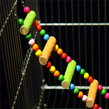 Κλουβί παιχνιδιού για παπαγάλους, κούνια, γέφυρα ουράνιου τόξου, σετ παιχνιδιών για παπαγάλους, είδη πουλιών