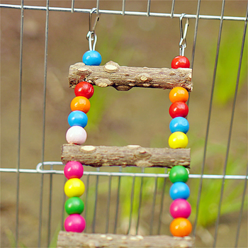 Κλουβί παιχνιδιού για παπαγάλους, κούνια, γέφυρα ουράνιου τόξου, σετ παιχνιδιών για παπαγάλους, είδη πουλιών