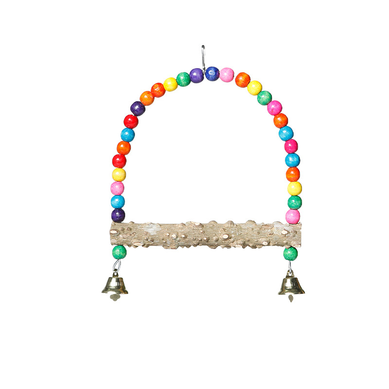 Papagáj madárjáték ketrec hinta szivárványhíd határokon átnyúló papagáj játék kombinációs készlet madárkellékek