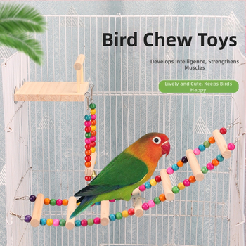 Играчка за папагали, тигрова кожа, божур, сюанфенг, клетка за дъвчене и катерене за птици, стълба, платформа, люлка, принадлежности за домашни любимци