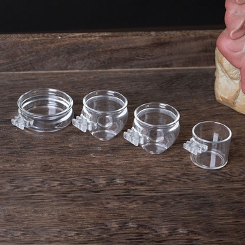 Pribor za jelo, kutija za vodu, okrugla zdjela za vodu, zdjela za hranu, prozirna staklenka za vodu, pribor za ptice, staklenka za hranu za ptice, plastična visokokvalitetna čaša za hranu, staklenka za hranu, čaša za vodu