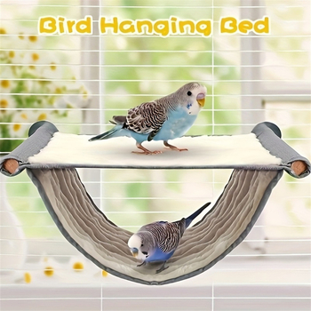 Αφαιρούμενη και πλενόμενη αιώρα, κούνια γάτας, παπαγάλος, ζεστή αιώρα για κατοικίδια, περβάζι παραθύρου, πολύχρωμη κρεμαστή