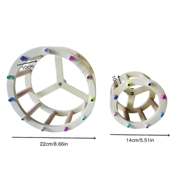 Παιχνίδι με τροχό για τρέξιμο πουλί-παπαγάλος για την ανακούφιση από την πλήξη, περιστρεφόμενος διάδρομος με τροχό για την ανακούφιση από την πλήξη, αθλητικά είδη