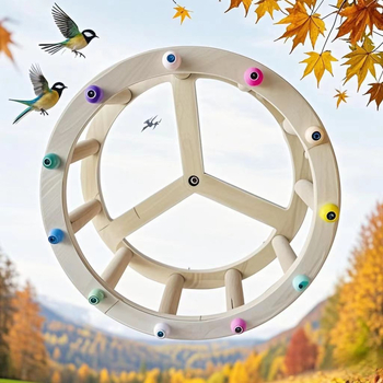 Παιχνίδι με τροχό για τρέξιμο πουλί-παπαγάλος για την ανακούφιση από την πλήξη, περιστρεφόμενος διάδρομος με τροχό για την ανακούφιση από την πλήξη, αθλητικά είδη