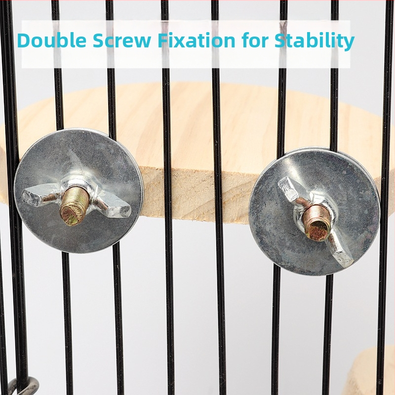 Kāmja tīģera ādas peonija Xuanfeng Papagailis Bird Station dēļa platforma masīvkoka tramplīns laktas platforma būris Piederumi Piederumi