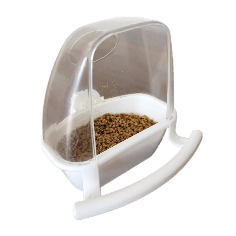 Papagal păsări hrană cutie plastic hrănitor pentru păsări în aer liber rezervor de hrană pentru păsări cutie anti-stropire anti-stropire cupă de hrană pentru păsări
