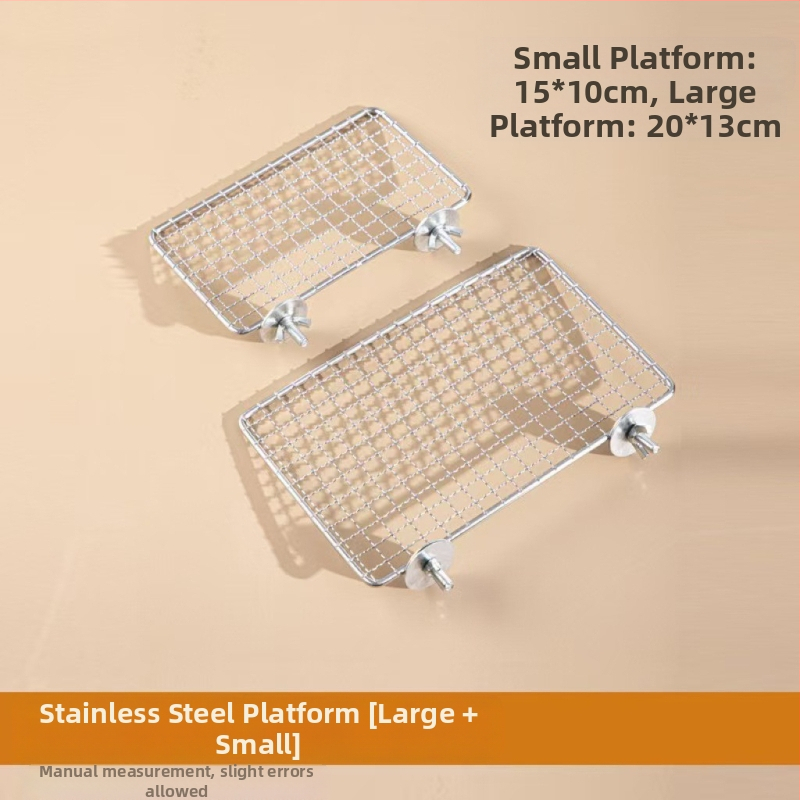 Платформа за играчки за папагал, мрежеста платформа от неръждаема стомана, платформа за игра от тигрова кожа, платформа от черен феникс, аксесоари за клетка за птици, принадлежности за птици