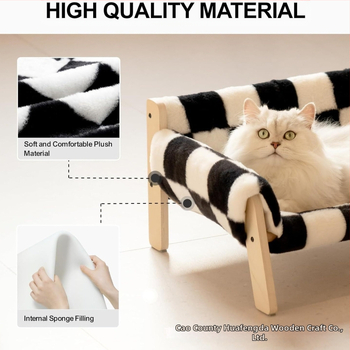 Ξύλινος καναπές-κρεβάτι γάτας σε απόθεμα, μοντέρνο κρεβάτι γάτας και σκύλου, κατάλληλο για όλες τις εποχές, αφαιρούμενο και πλενόμενο κρεβάτι γάτας Factory