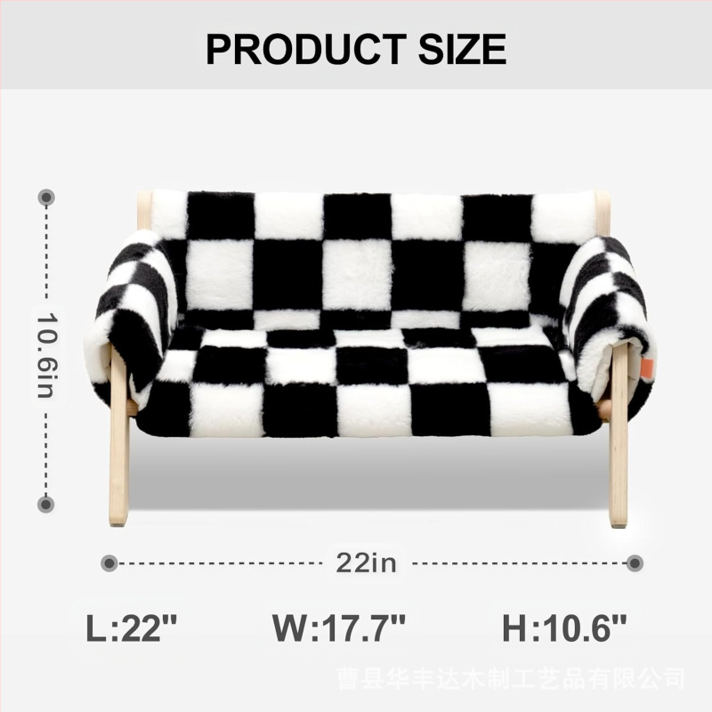 Налично дървено легло за котешки диван, модерно легло за котки и кучета, подходящо за всички сезони, подвижно и перещо се, фабрика за котешки легла