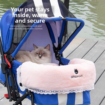 Αντιβακτηριδιακό μαξιλάρι καροτσιού για γάτες και σκύλους, μαξιλάρι καροτσιού, μαξιλάρι λαιμού, κασκόλ ασφαλείας, άνετο για χρήση στο σπίτι και σε εσωτερικούς χώρους