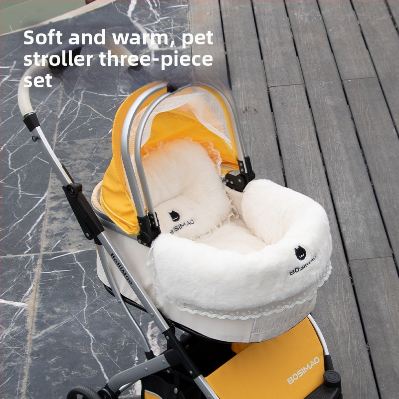 Podložka proti znečisteniu Stroller Edge pre mačky a psy, vankúš do kočíka, vankúš na krk, ochranný šál, pohodlný na domáce aj vnútorné použitie