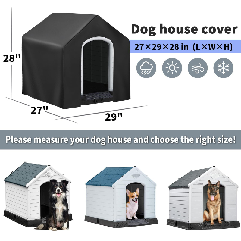 Tarpvalstybinis „Amazon“ karštos žiemos didelių šunų namelis lauke, atsparus oro sąlygoms, 600D Oksfordo audinio uždangalas, atsparus vandeniui ir patvarus.