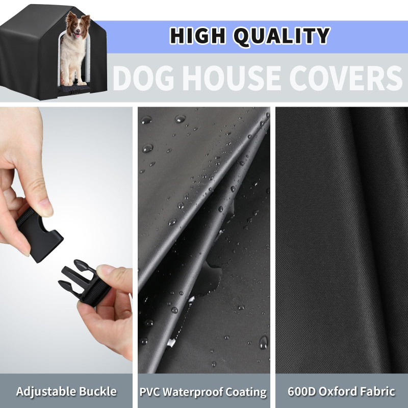 Tarpvalstybinis „Amazon“ karštos žiemos didelių šunų namelis lauke, atsparus oro sąlygoms, 600D Oksfordo audinio uždangalas, atsparus vandeniui ir patvarus.